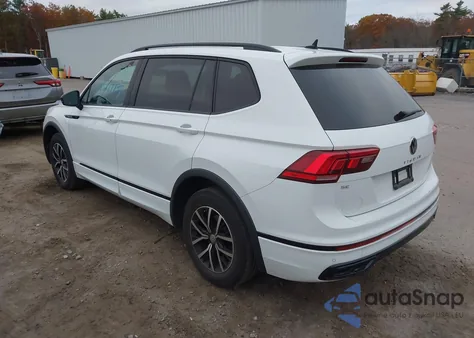 2022 Volkswagen Tiguan 2.0T Se R-Line Black from USA, damaged, VIN 3VV8B7AX1NM173596